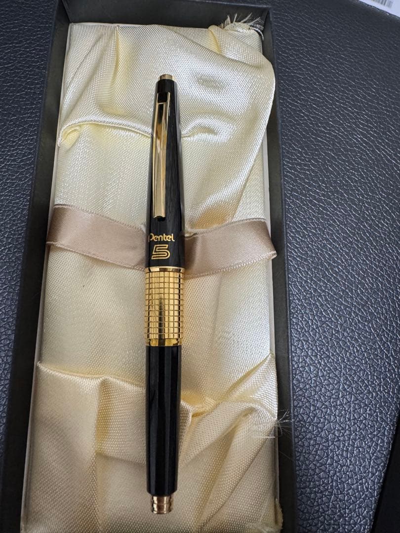 【旧ロゴ】ぺんてる ゴールドケリー 限定復刻版 Pentel5 箱付き