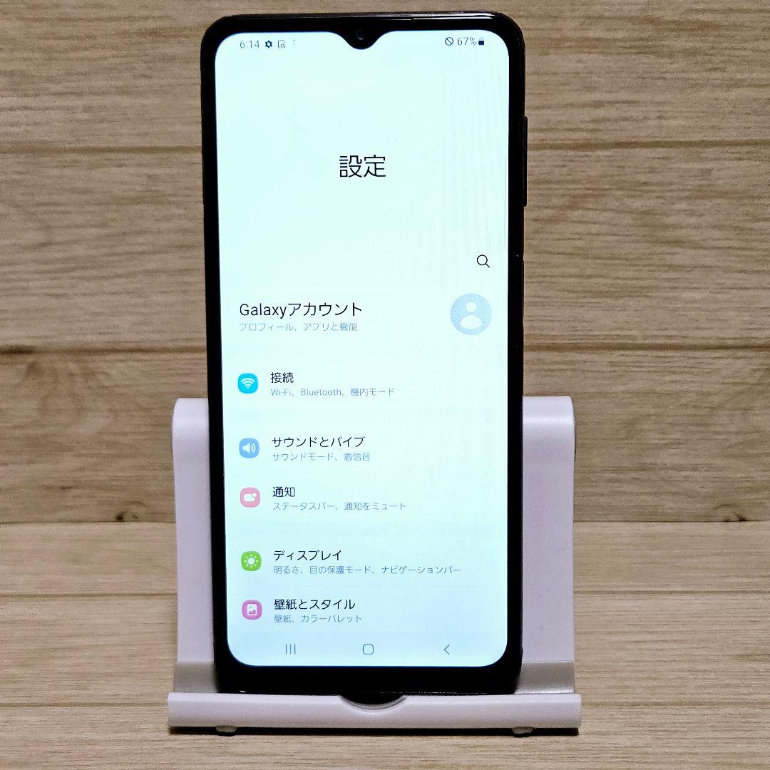 美品 SIMフリー Galaxy A32 5G ブラック au SCG08 本体