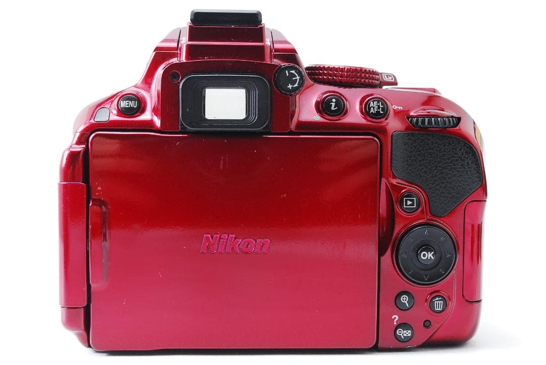 美品 Wi-Fi搭載 Nikon D5300 レッド スマホ転送 一眼レフ
