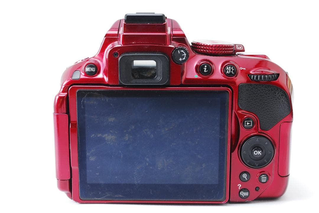美品 Wi-Fi搭載 Nikon D5300 レッド スマホ転送 一眼レフ