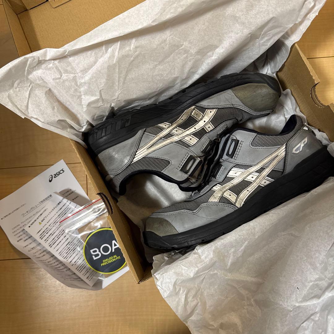 ASICS BOAシステム安全靴 CP209 グレー