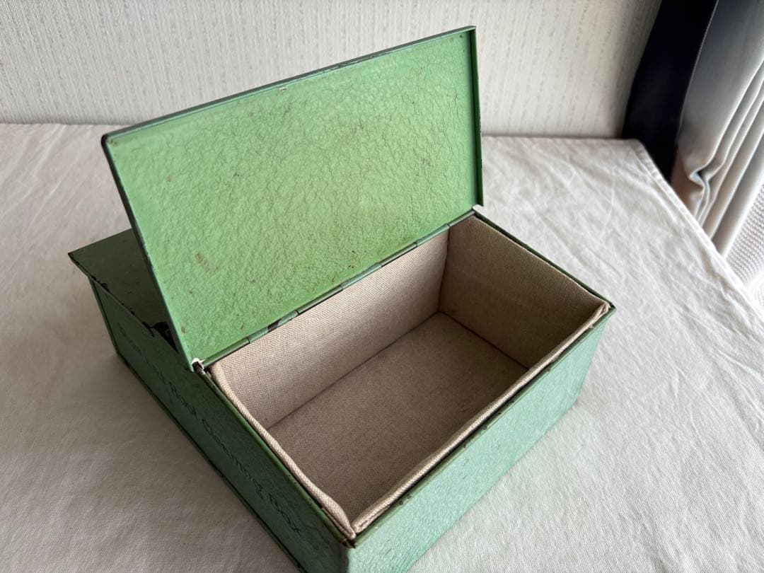 アンティーク　Shoe & Boot Cleaning Box グリーン