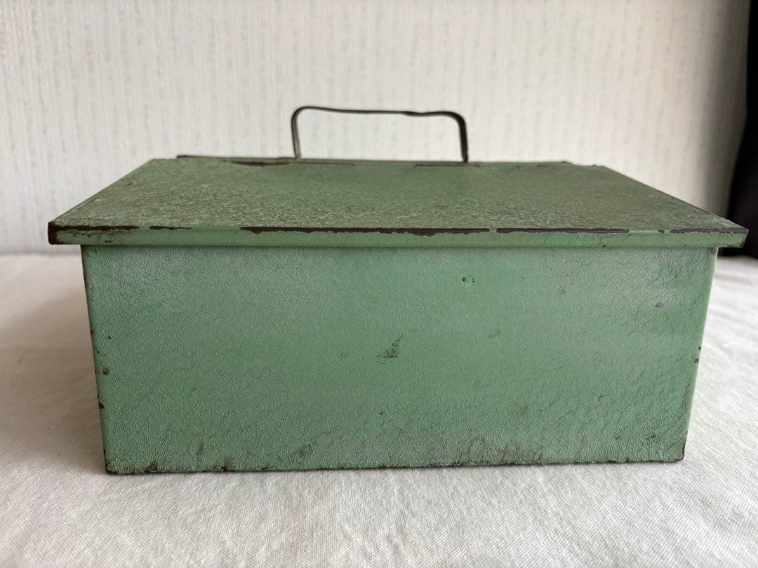 アンティーク　Shoe & Boot Cleaning Box グリーン
