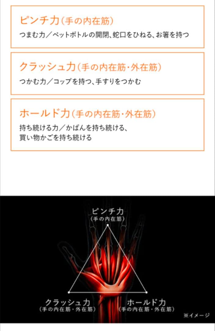 つかむ、つまむ、持ち続ける。手の筋トレ　握力、グリップ力強化　ハンドパルス