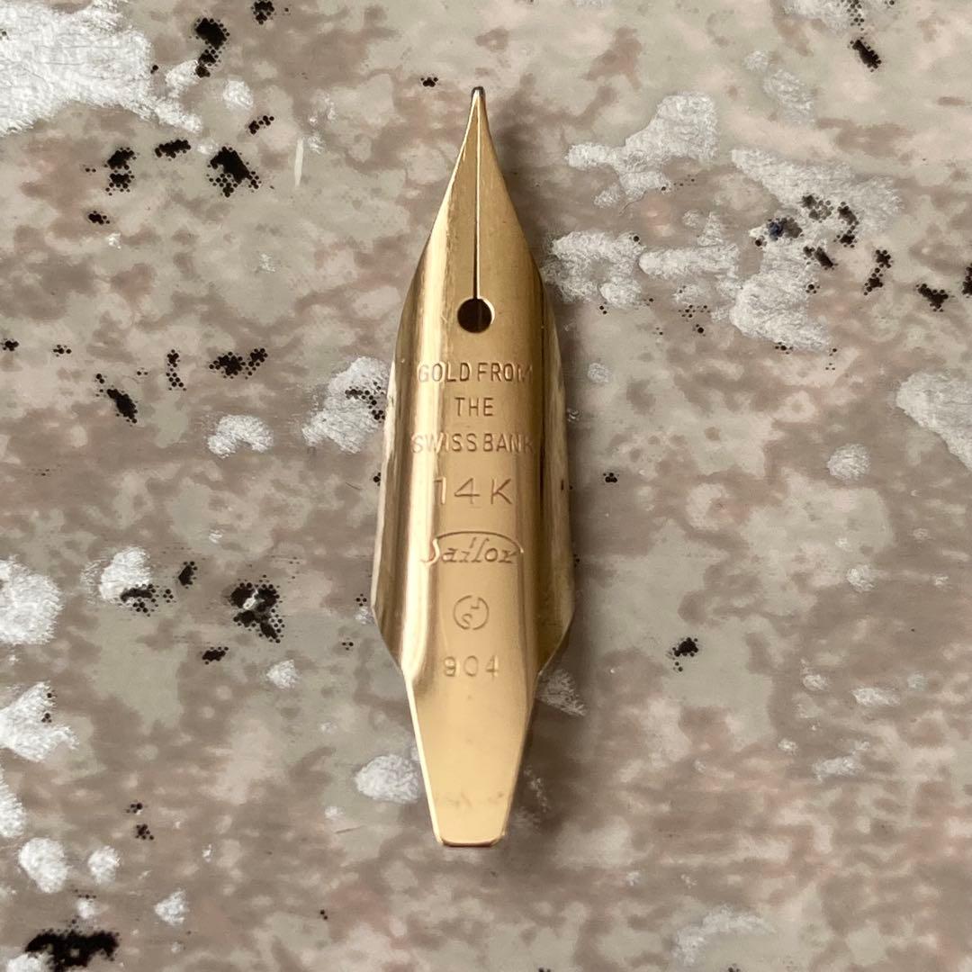 #283 オーバーホール済み 万年筆 sailor セーラー 14k シルバー