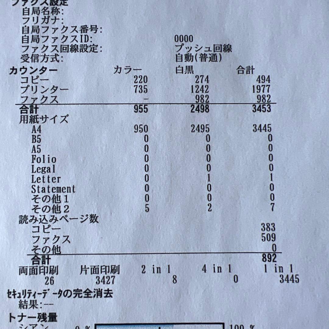 KYOCERA ECOSYS M5526cdwレーザープリンター本体