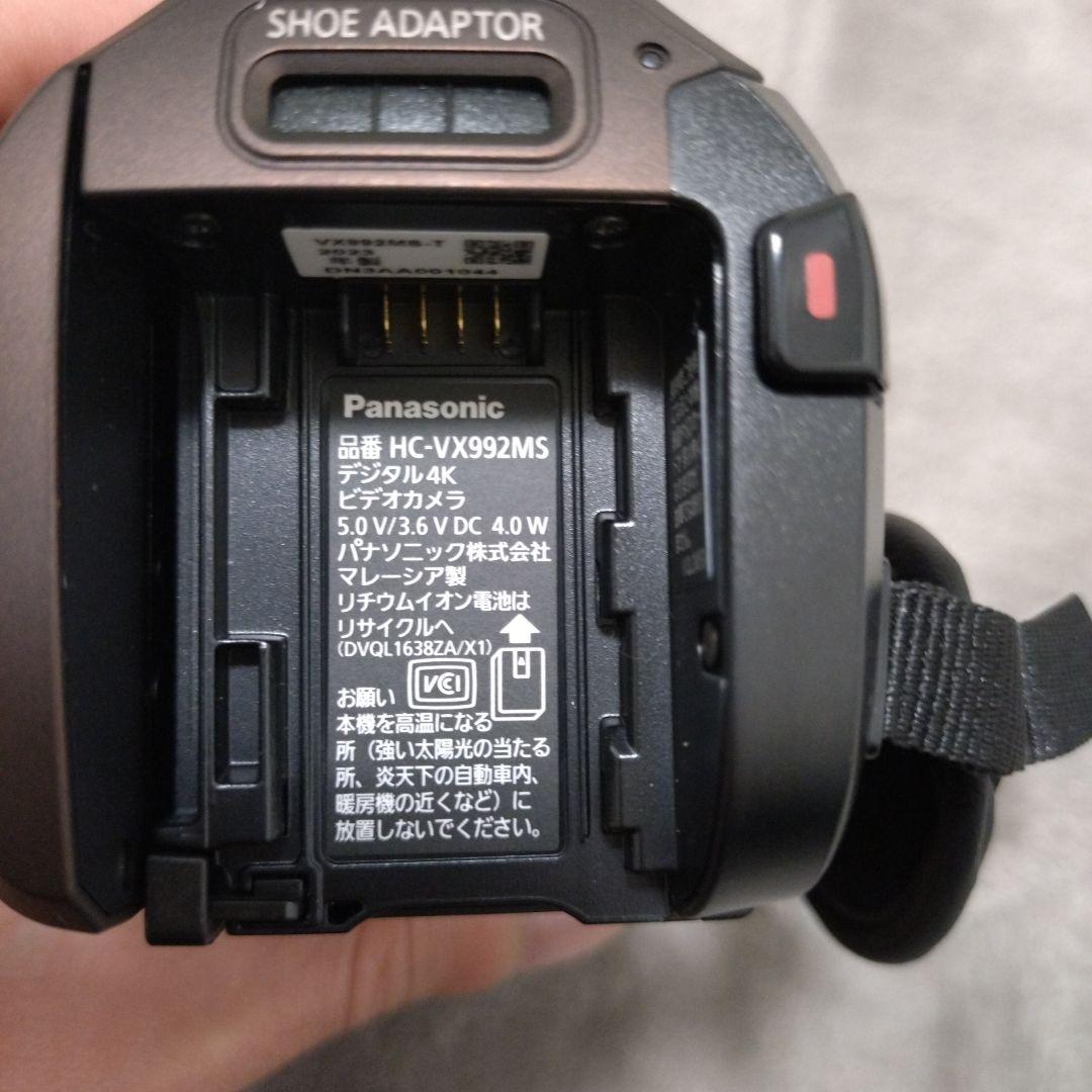 Panasonic HC-VX992MS 4Kビデオカメラ（SDカード入）