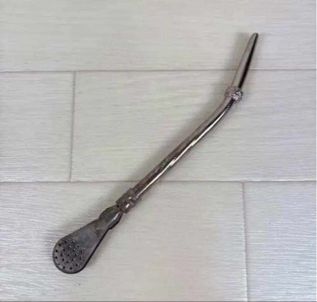 マテ茶カップと金属ストロー　セット
