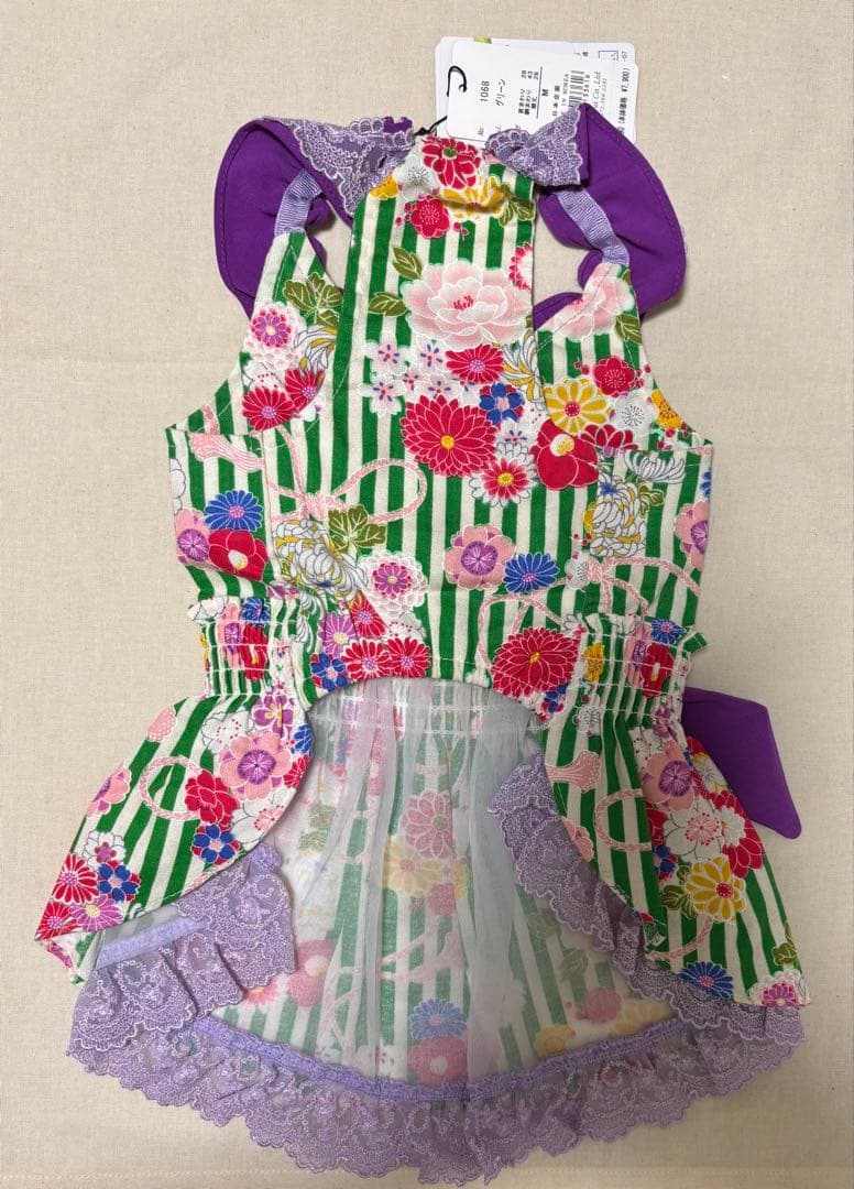 【新品タグ付】きゃんナナ☆和ロリワンピース☆Mサイズ