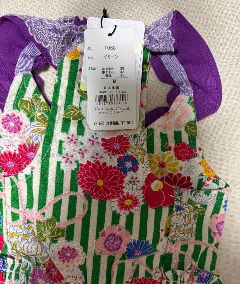 【新品タグ付】きゃんナナ☆和ロリワンピース☆Mサイズ