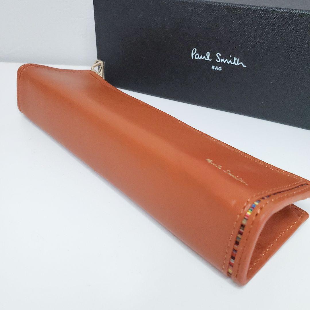 新品 Paul Smith レザーペンケース 箱付き ブラウン 入学祝い ギフト