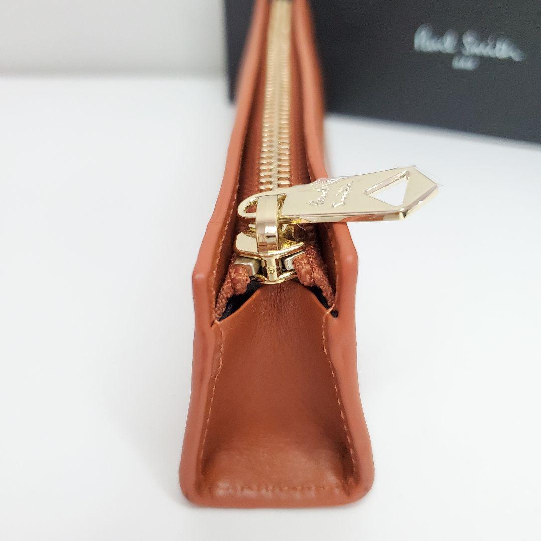 新品 Paul Smith レザーペンケース 箱付き ブラウン 入学祝い ギフト