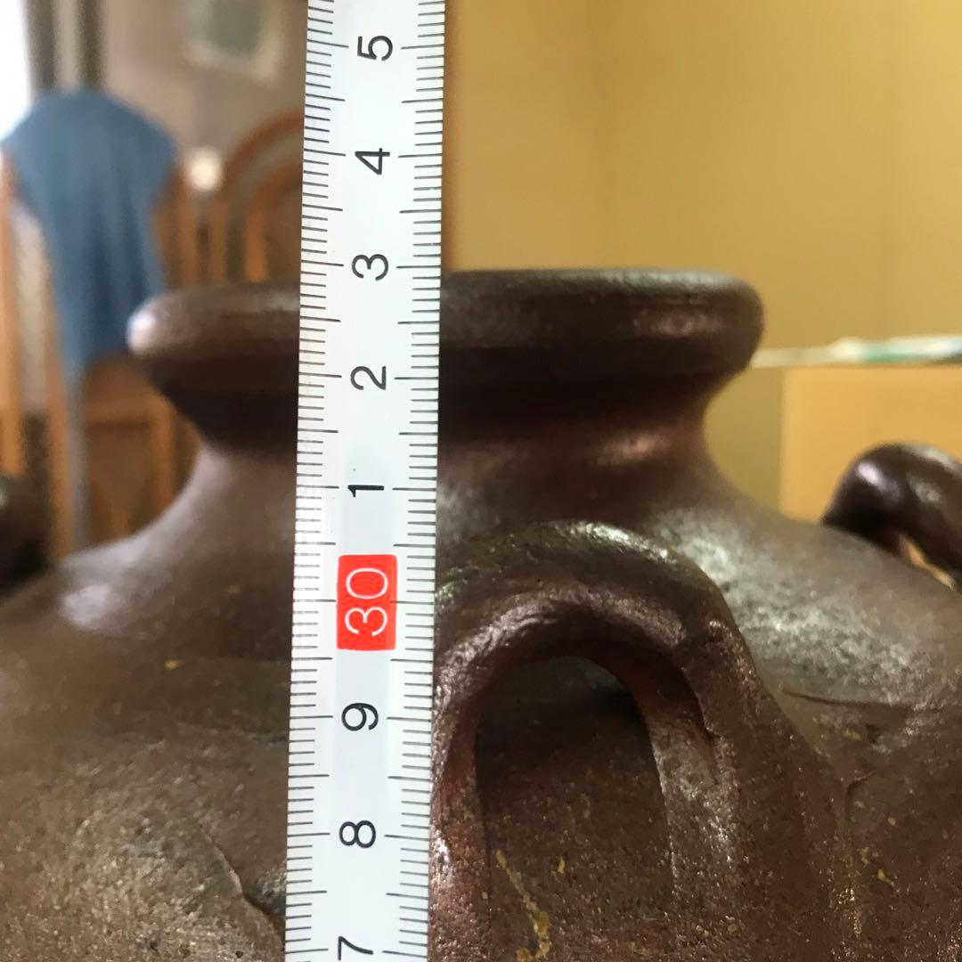荒焼(あらやち)甕　四つ耳　泡盛古酒作り　熟成甕