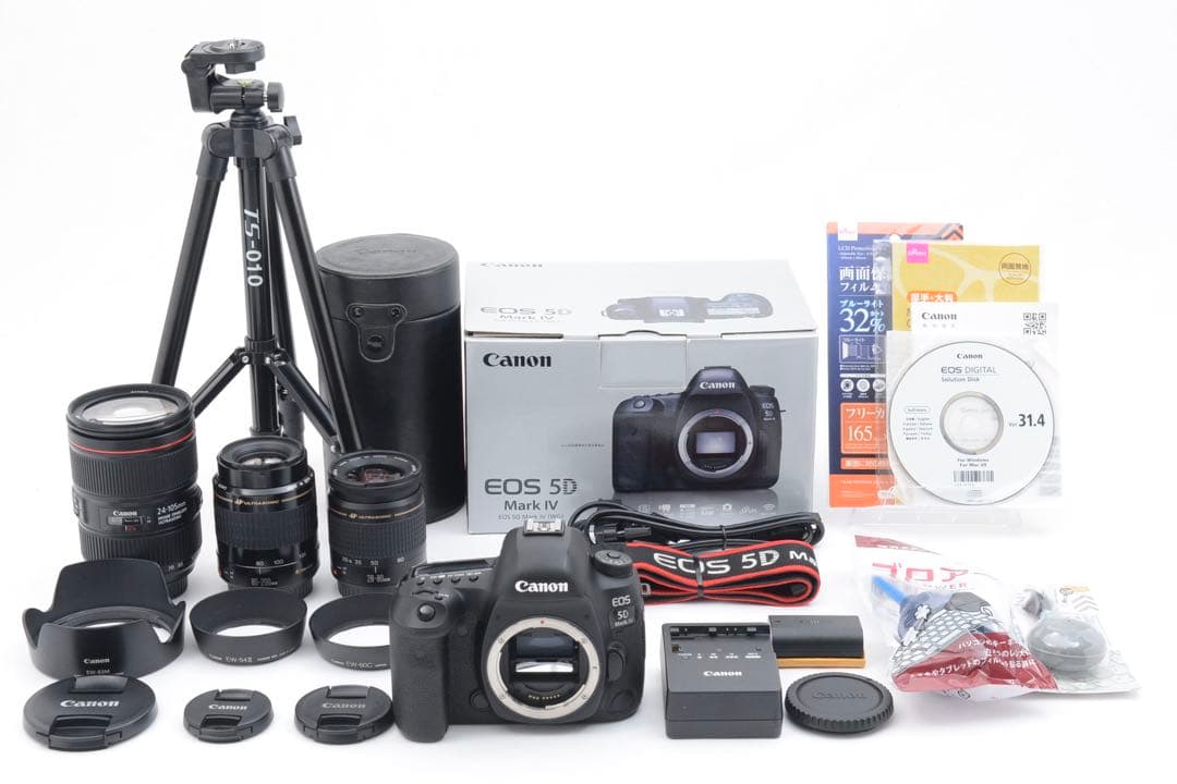 保証付き/Canon EOS 5D Mark IV トリプルレンズセット