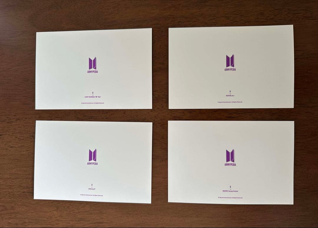 BTS 公式 ARMY PEDIA アミペディア テヒョン　ポストカード コンプ