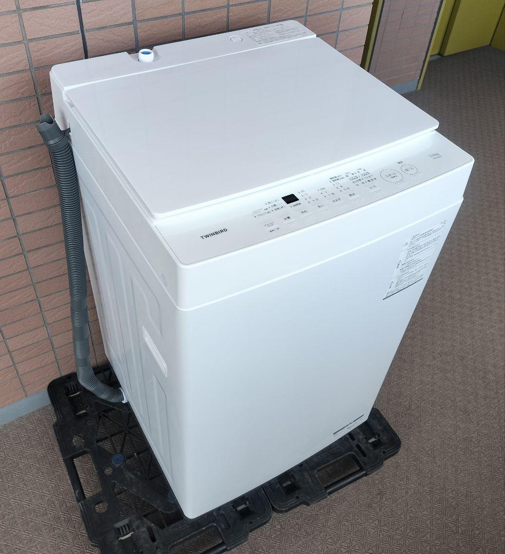 ツインバード 5.5kg 洗濯機 WM-ED55「フラットトップ天面」