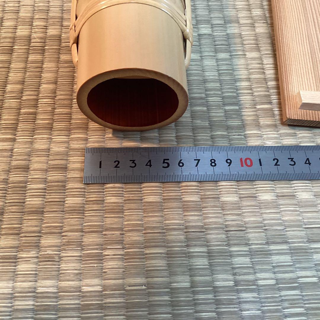 白竹通い筒華入　生野　徳三
