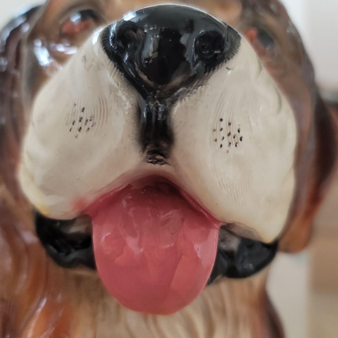 陶器製　　セントバーナード犬　置物　イタリア製