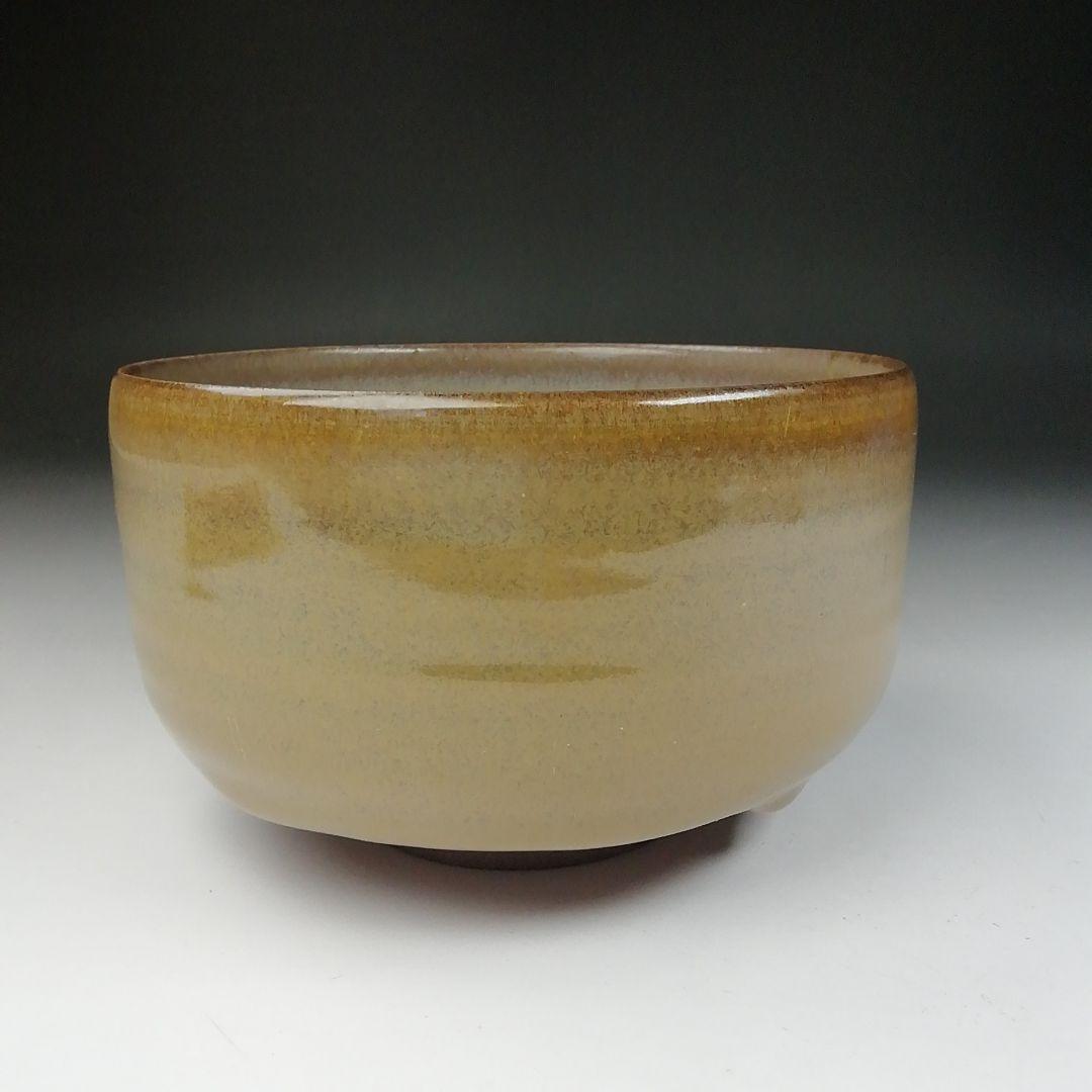 Ｔ４７７　茶碗　『高取焼』『掛分　茶碗』『高取喜恵 造』　共箱　抹茶碗　茶道具