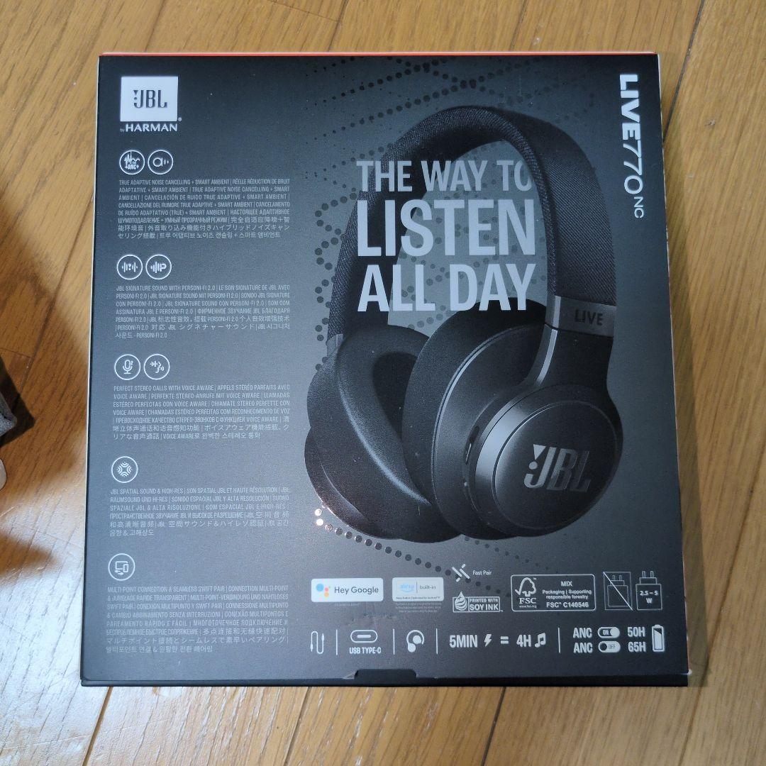 JBL live770nc ワイヤレスヘッドホン