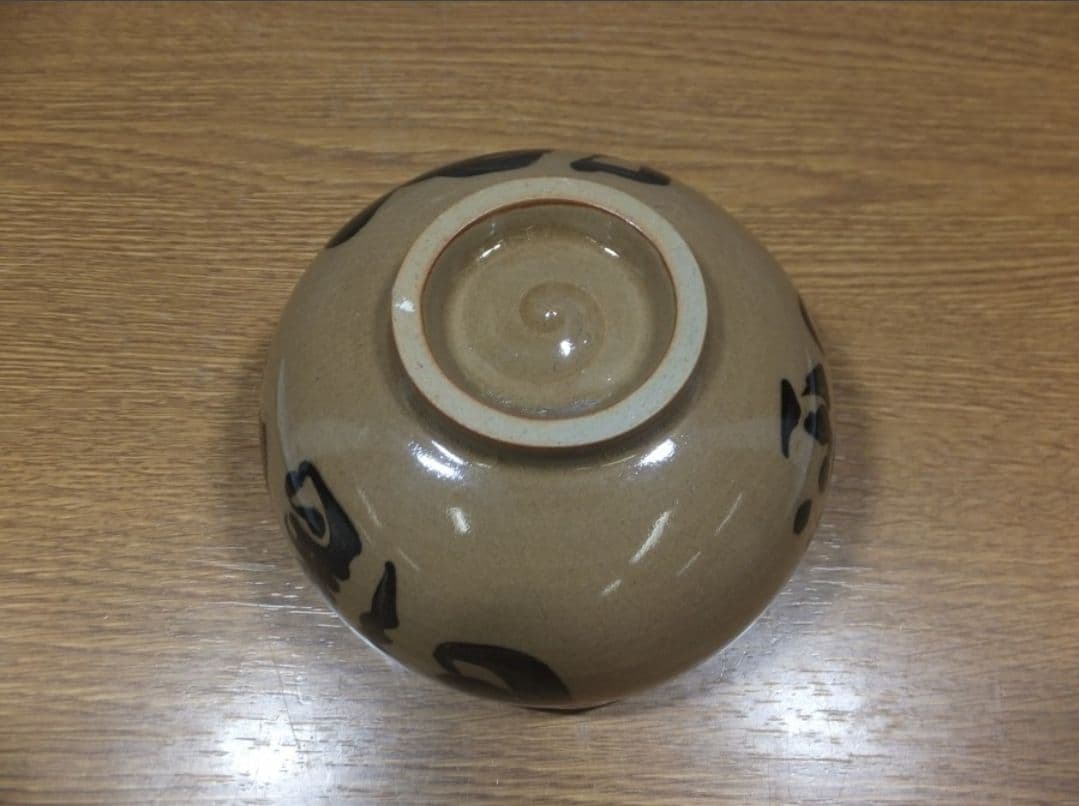 真作保証 多賀谷伊徳 自作 コレクター放出 珍品 上野焼 鷹羽窯 茶碗 福岡県