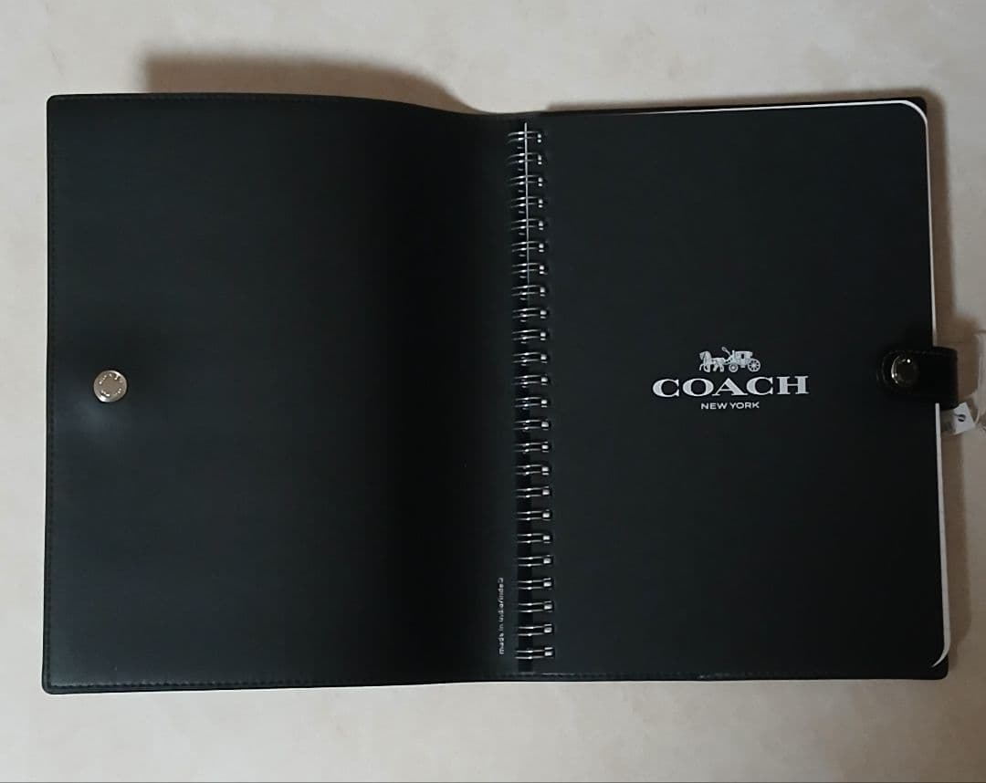 COACH コーチ ノートブック シグネチャー 花柄 薔薇 ブックカバー