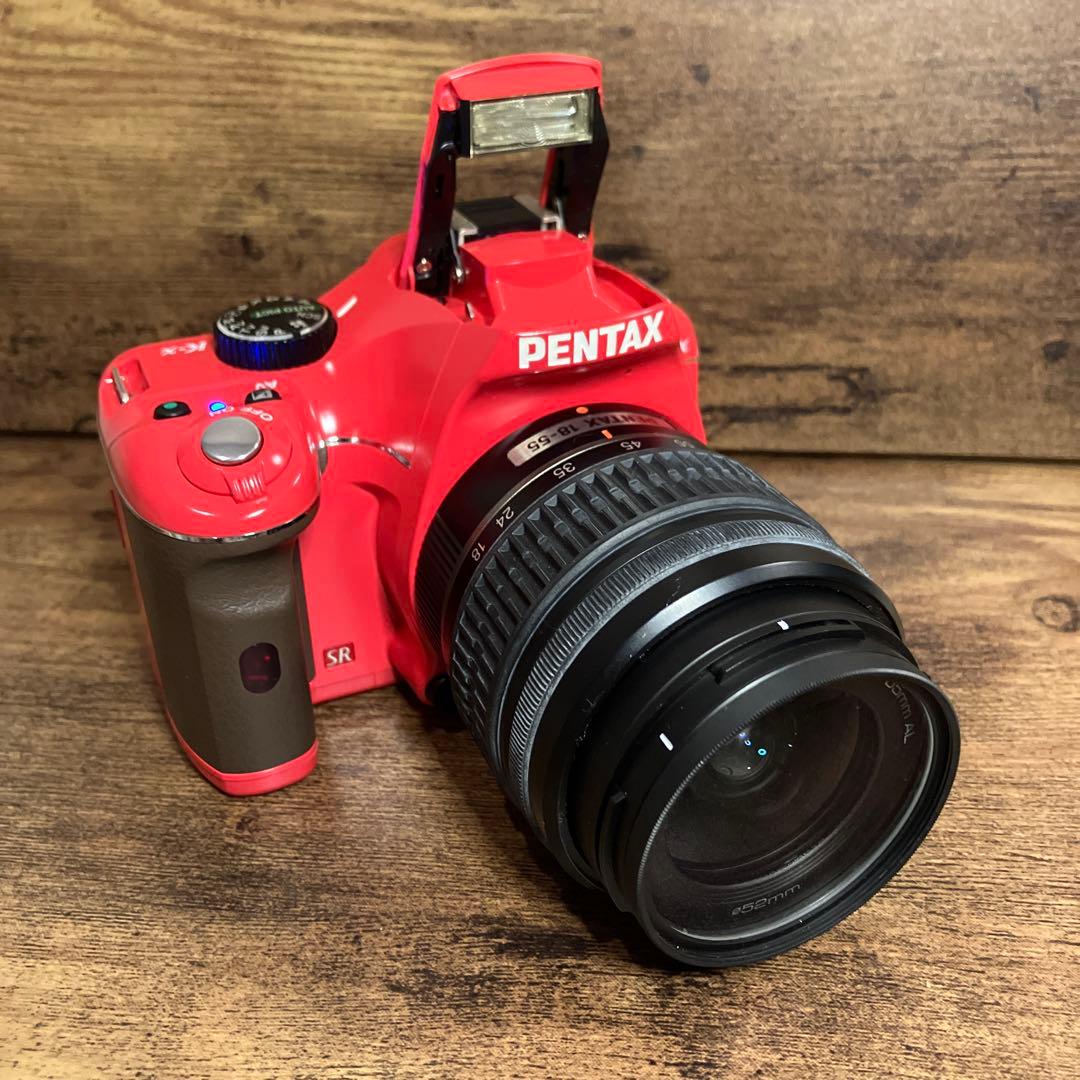 PENTAX K-x レッド レンズ付き
