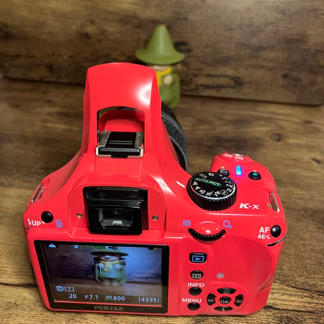 PENTAX K-x レッド レンズ付き