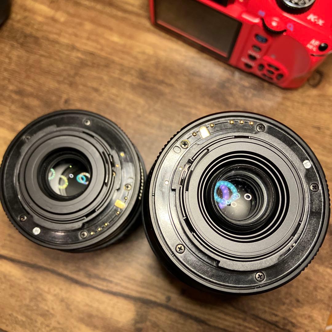 PENTAX K-x レッド レンズ付き