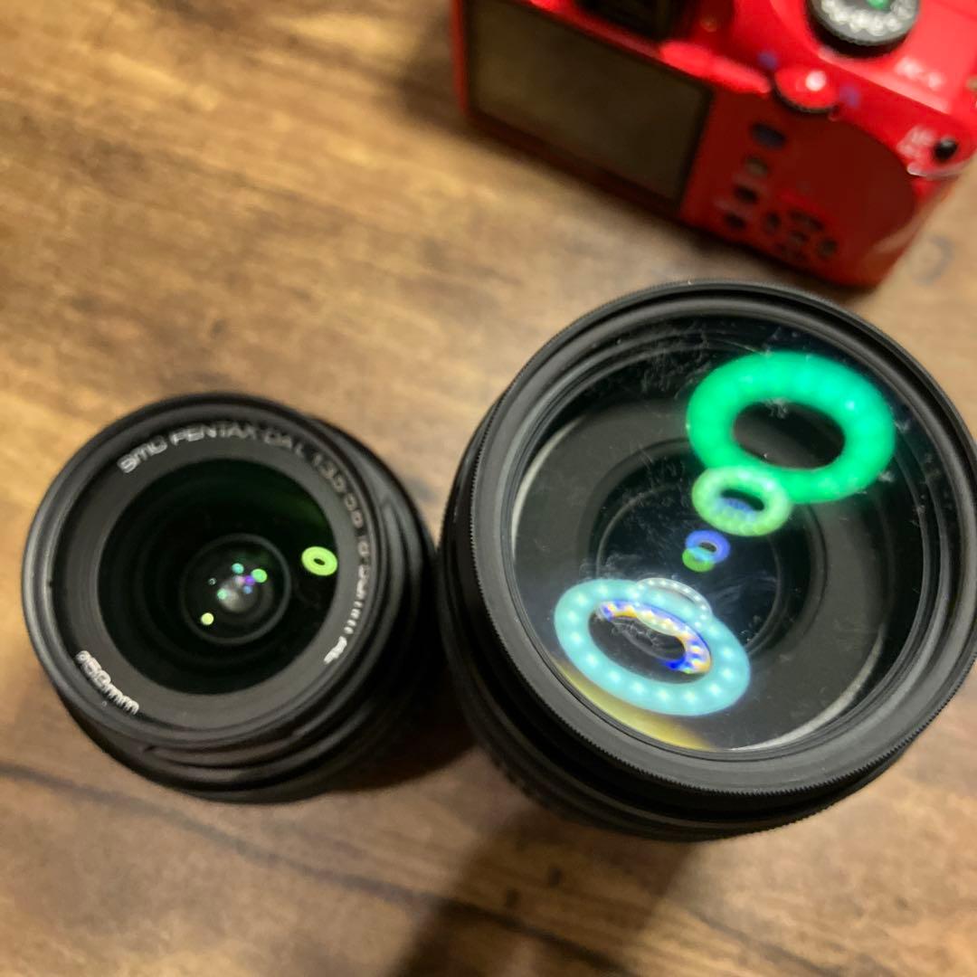 PENTAX K-x レッド レンズ付き
