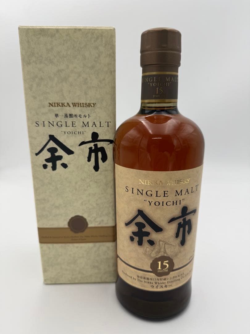 【希少・残小】ニッカウヰスキー　シングルモルト　余市15年　700ｍｌ