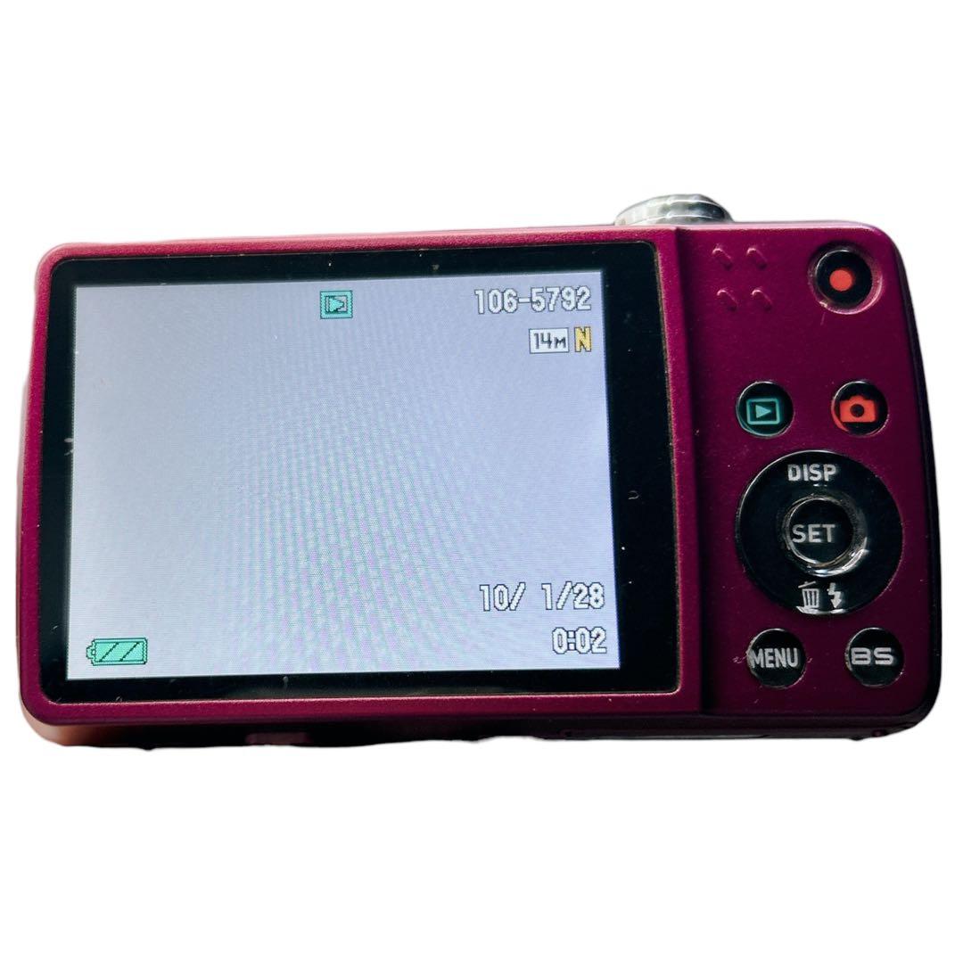 CASIO カシオ EX-Z550 コンデジ デジタルカメラ デジカメ レッド