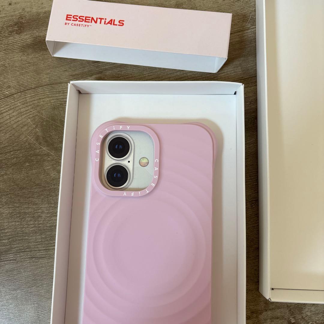 CASETiFY ウェーブ シリコン iPhone16ケースプリムローズピンク