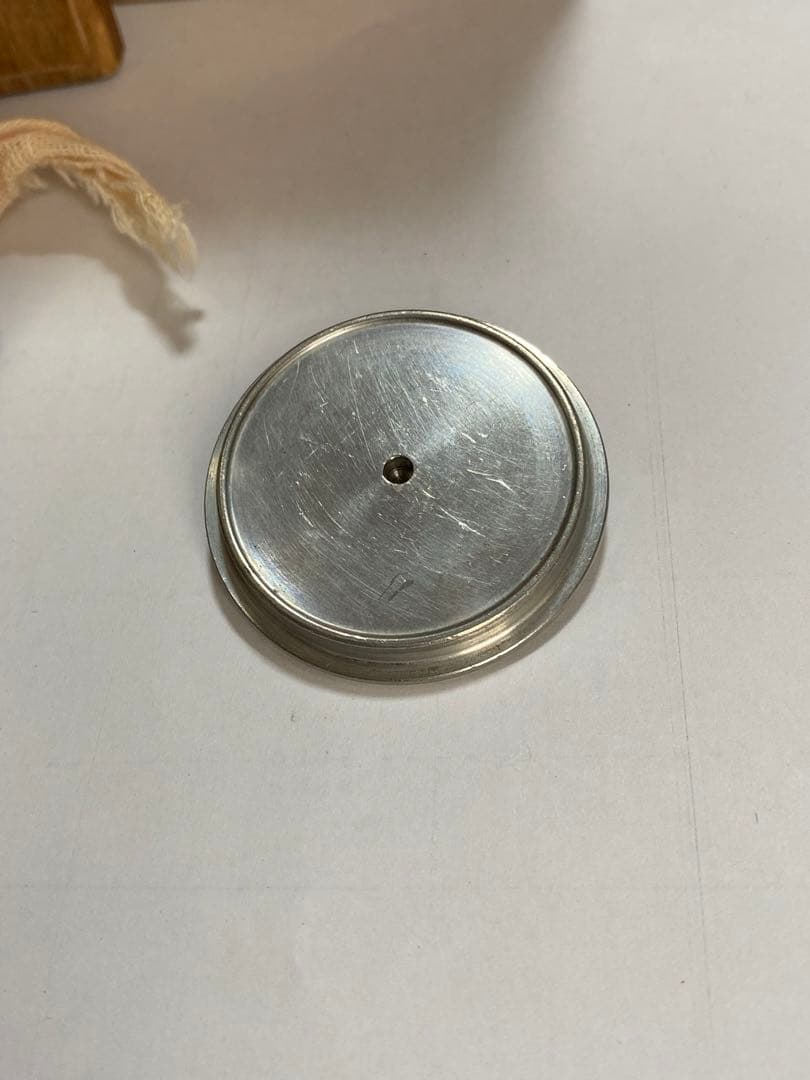 【昭和三年五月購入】錫半 千呂利 一対 刻印有 木箱入 錫酒器 純度97％以上