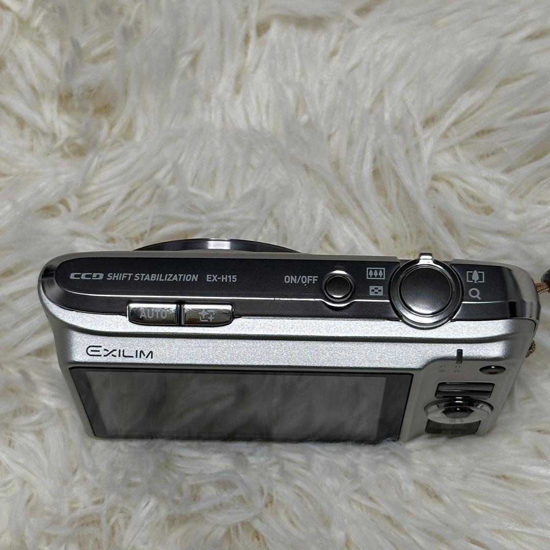 カシオ　CASIO EXILIM EX-H15 シルバー SD ケース付き