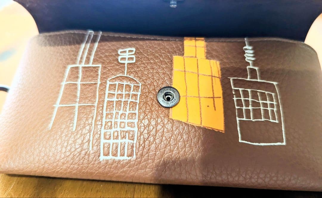 コーチ　バスキアコラボ　レザーメガネケース