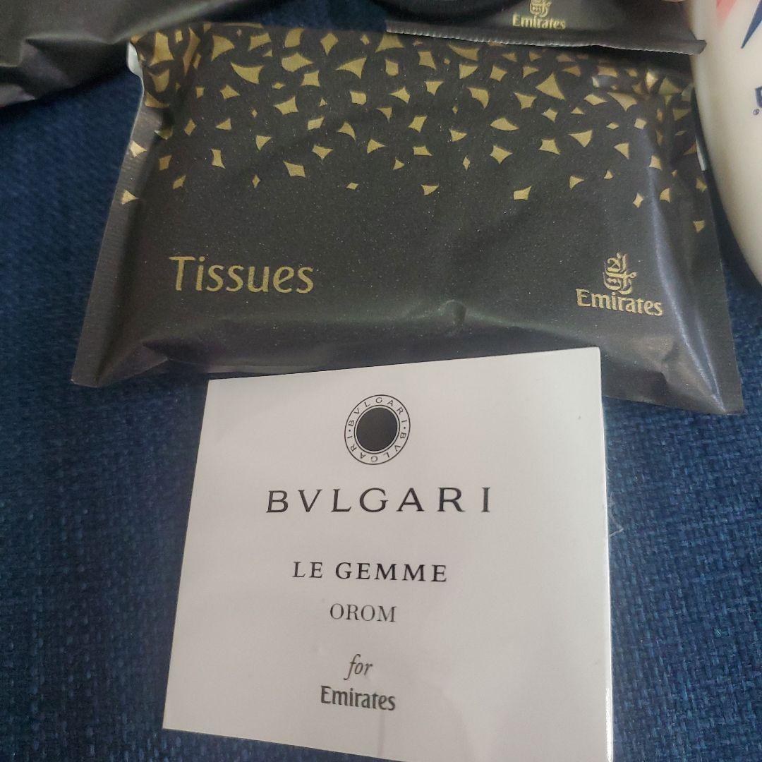 エミレーツ航空　ファーストクラス　BVLGARI アメニティセット