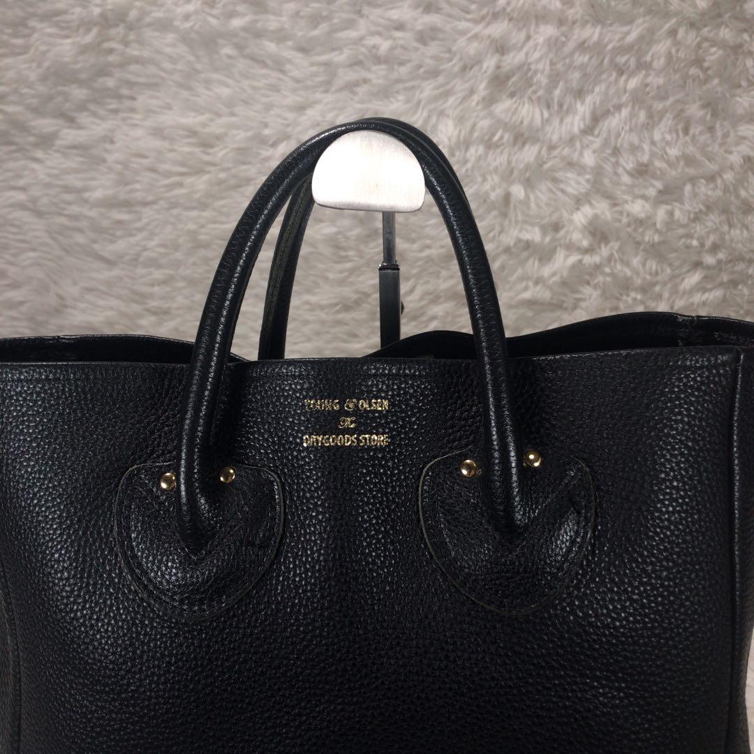 YOUNG ＆ OLSEN ヤングアンドオルセン レザー トートバッグ　シボ革