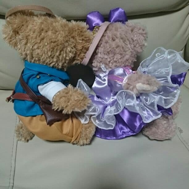 ＳＳ、ポーチサイズのダッフィー&シェリーメイちゃんの洋服です(*^^*)