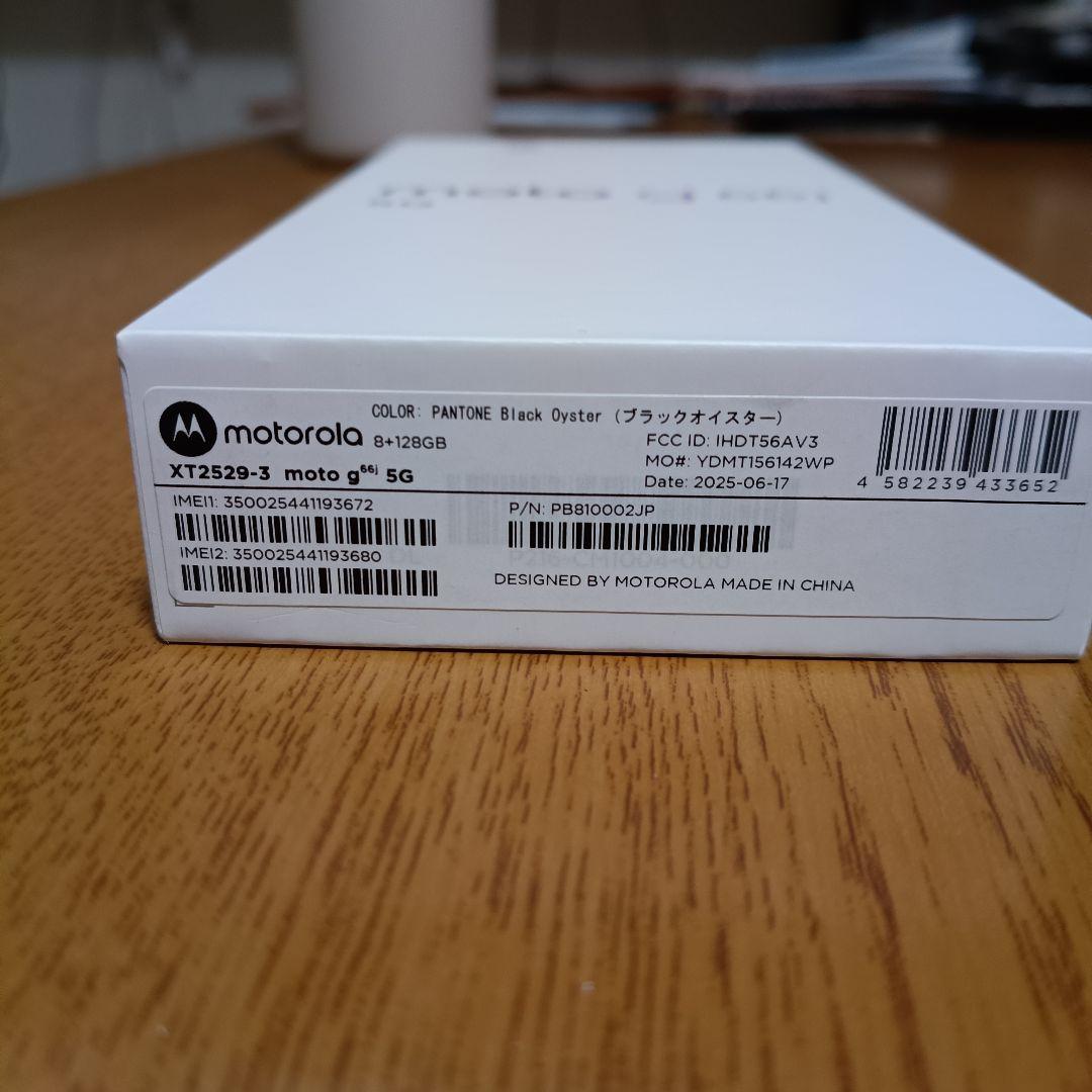 motorola moto g66j 5g　ブラックオイスター
