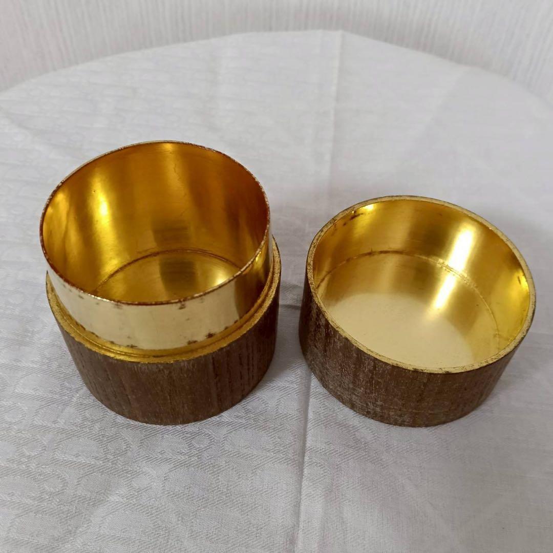 本桑　桑生地　和巾棗(中次) 内金箔張　裏千家