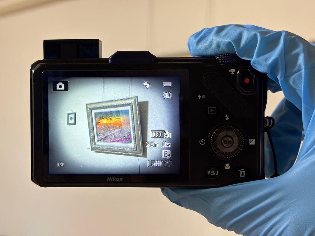 Nikon COOLPIX S9300 ブルー ボタン操作誤認識、液晶難あり