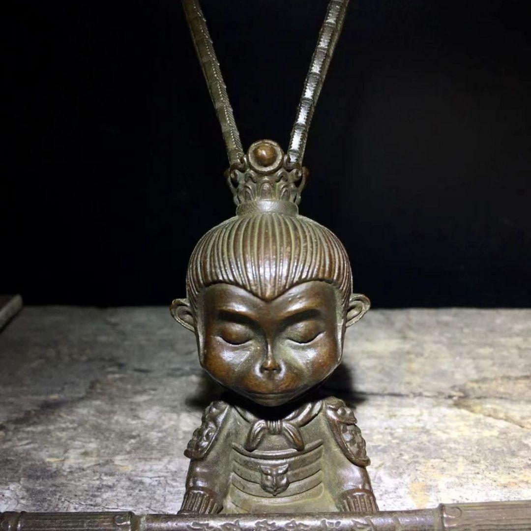斉天大聖 静思 仏像 悟道 家の 置物 茶道具 工芸品 美術品