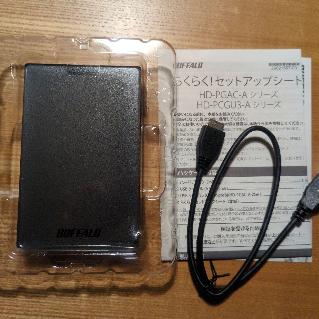 BUFFALO ポータブルハードディスク 1.0TB
