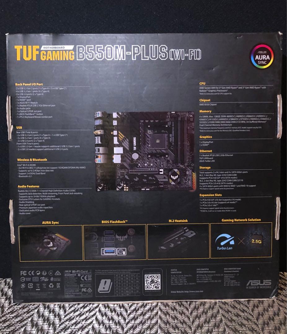 ASUS TUF GAMING B550M-PLUS マザーボード