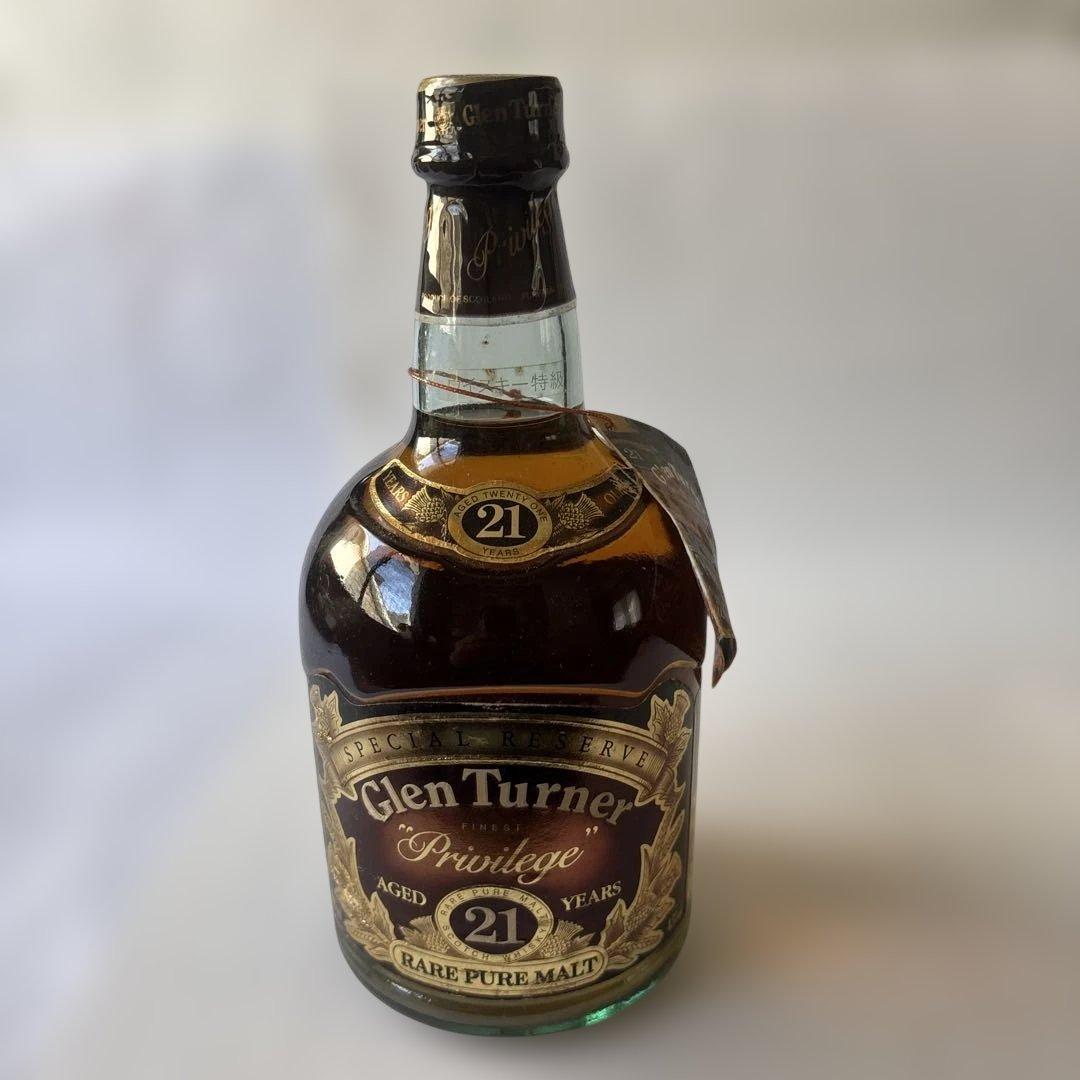 グレンターナー　ローランドモルトウイスキー21年 古酒、未開栓、箱なし