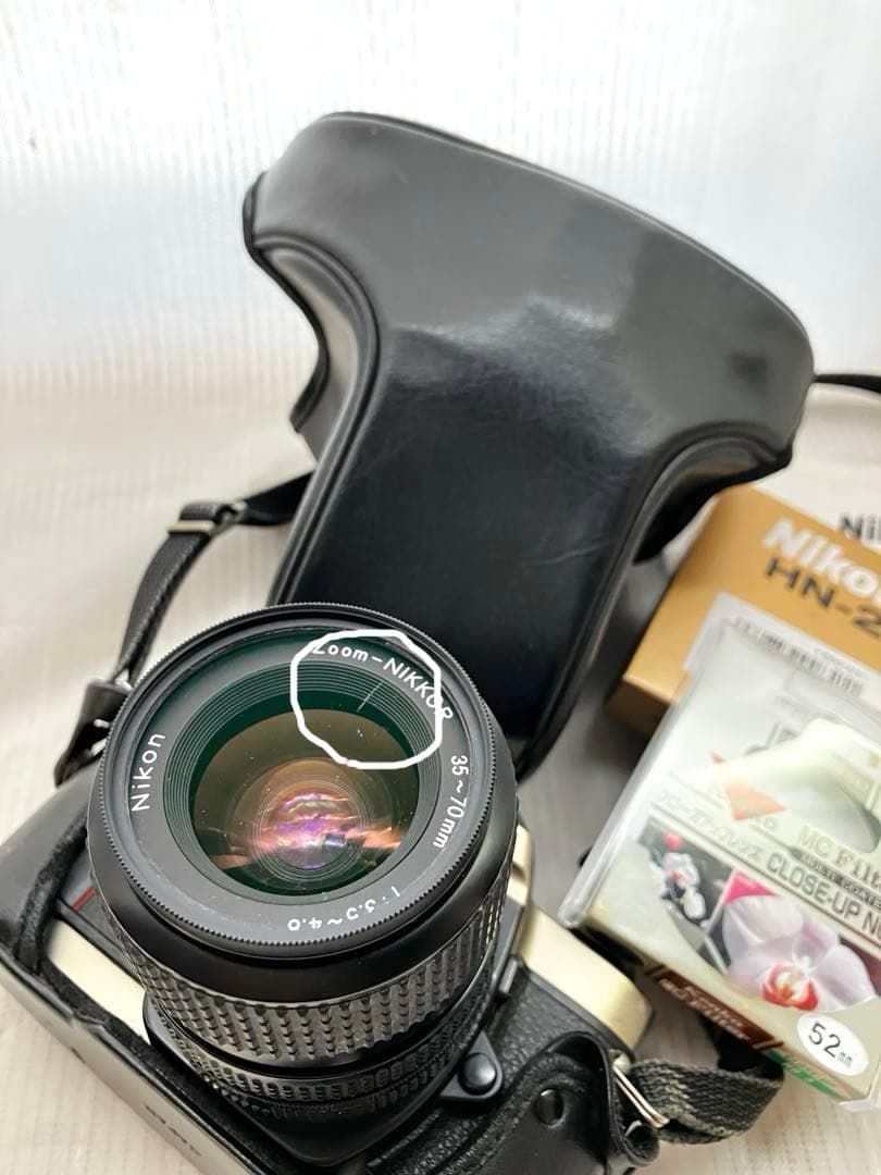 Nikon FE2 フィルムカメラ、クローズアップレンズ、レンズカバーセット
