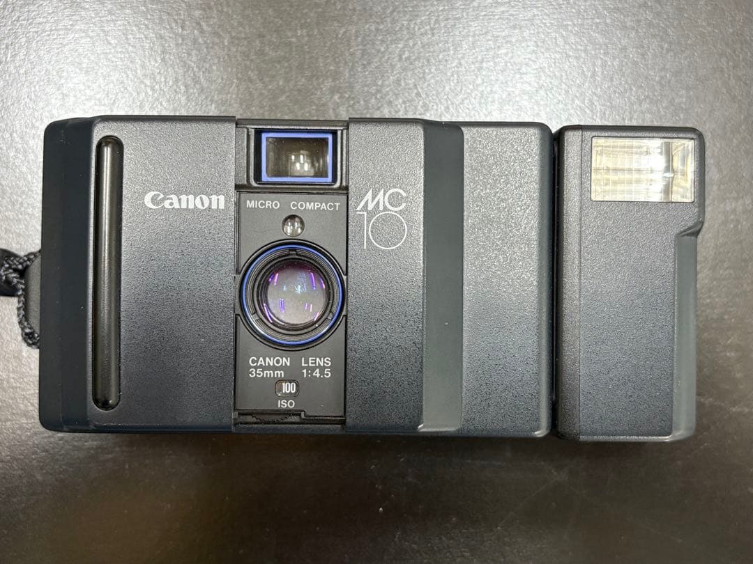 キヤノン　MC10 コンパクトフィルムカメラ　外付けスピードライトMC-S付き