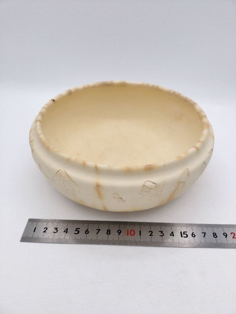 c743 灰器 萬古焼 楽助 紙箱 茶道具 古物