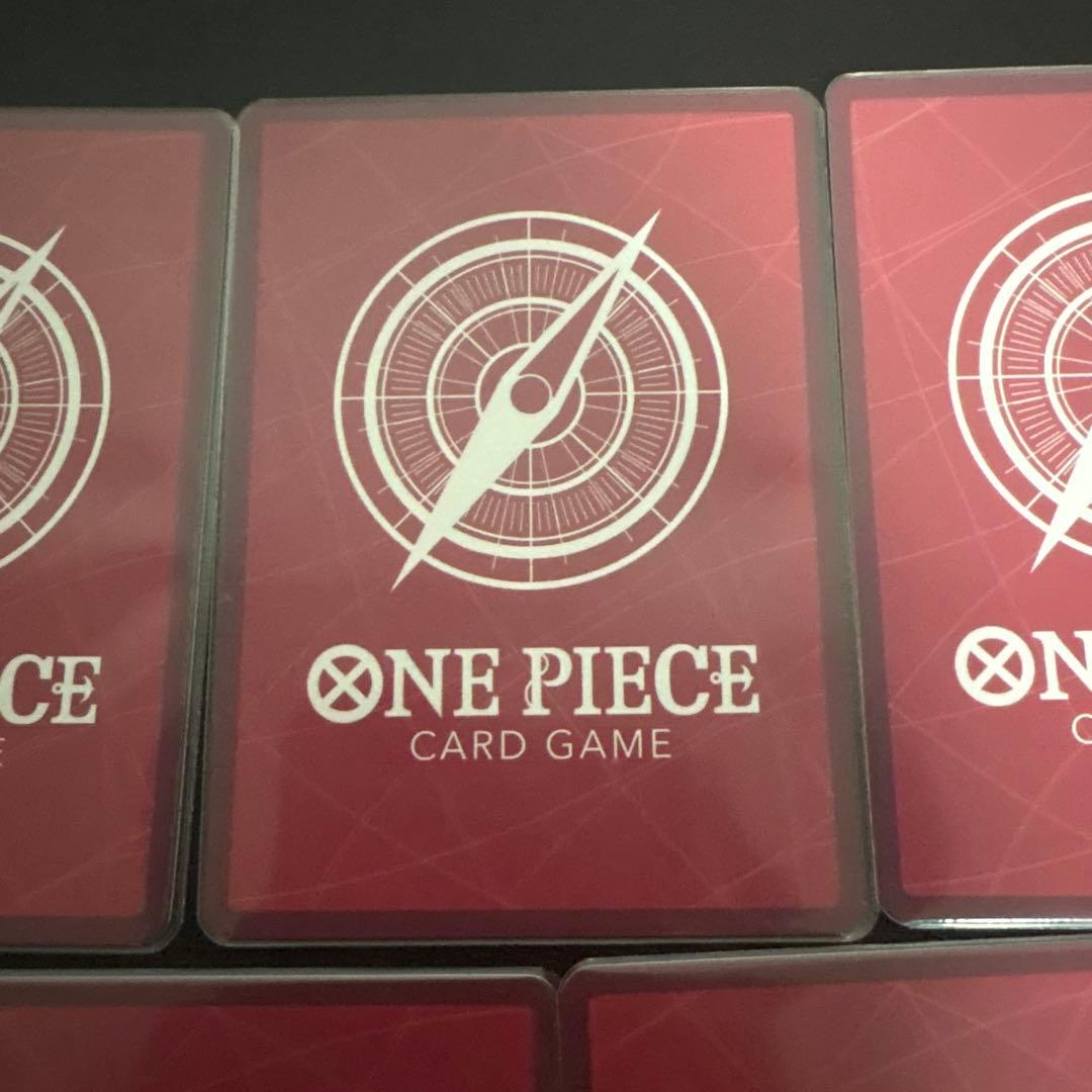 や*ま様 ONE PIECEカード　リーダーパラレル　金文字　5枚セット
